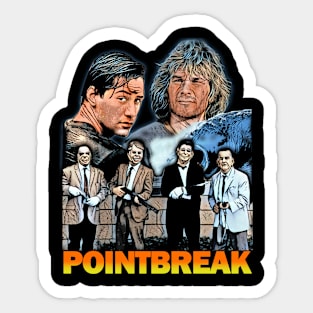 Point Break T-Shirt - Ride the Wave of Extreme Action Sticker